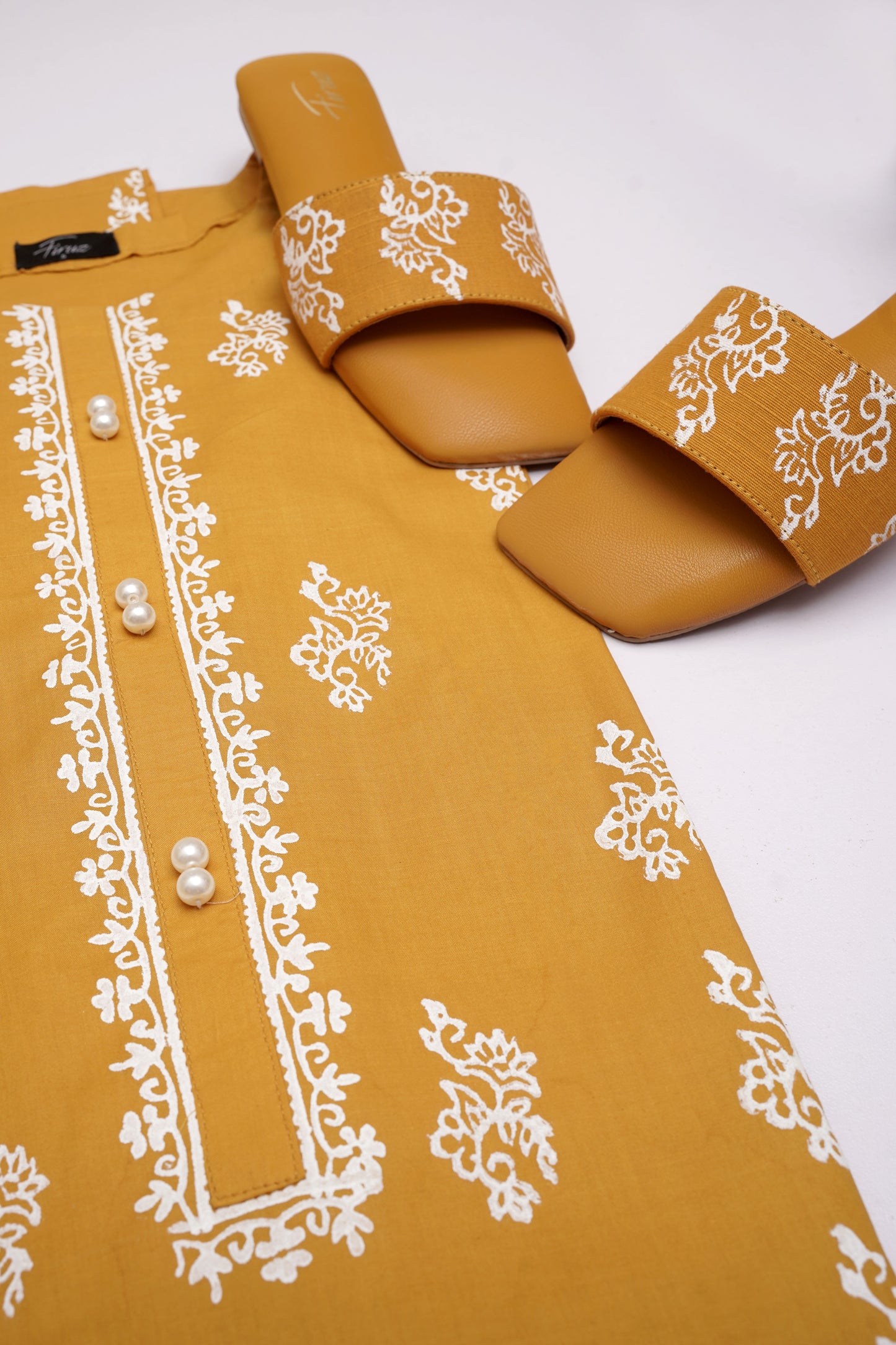 Mehak (Yellow) Stitched Shirt