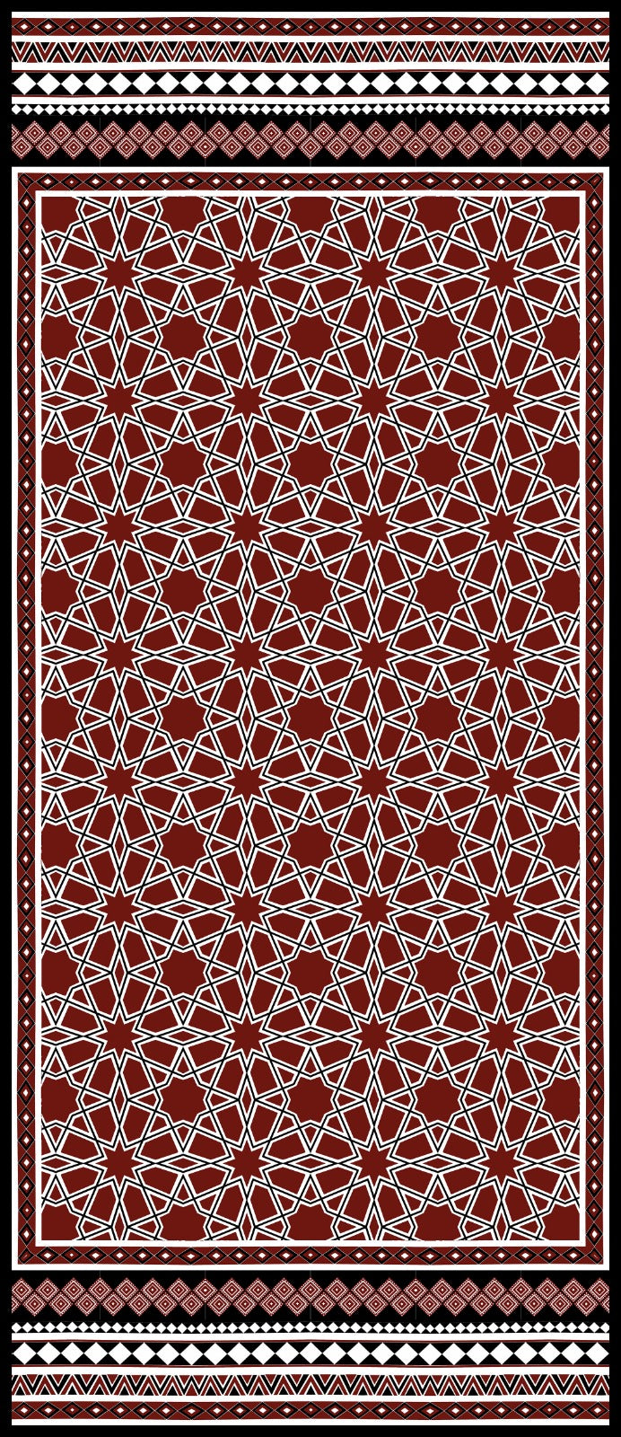 Prismatic Red Dupatta