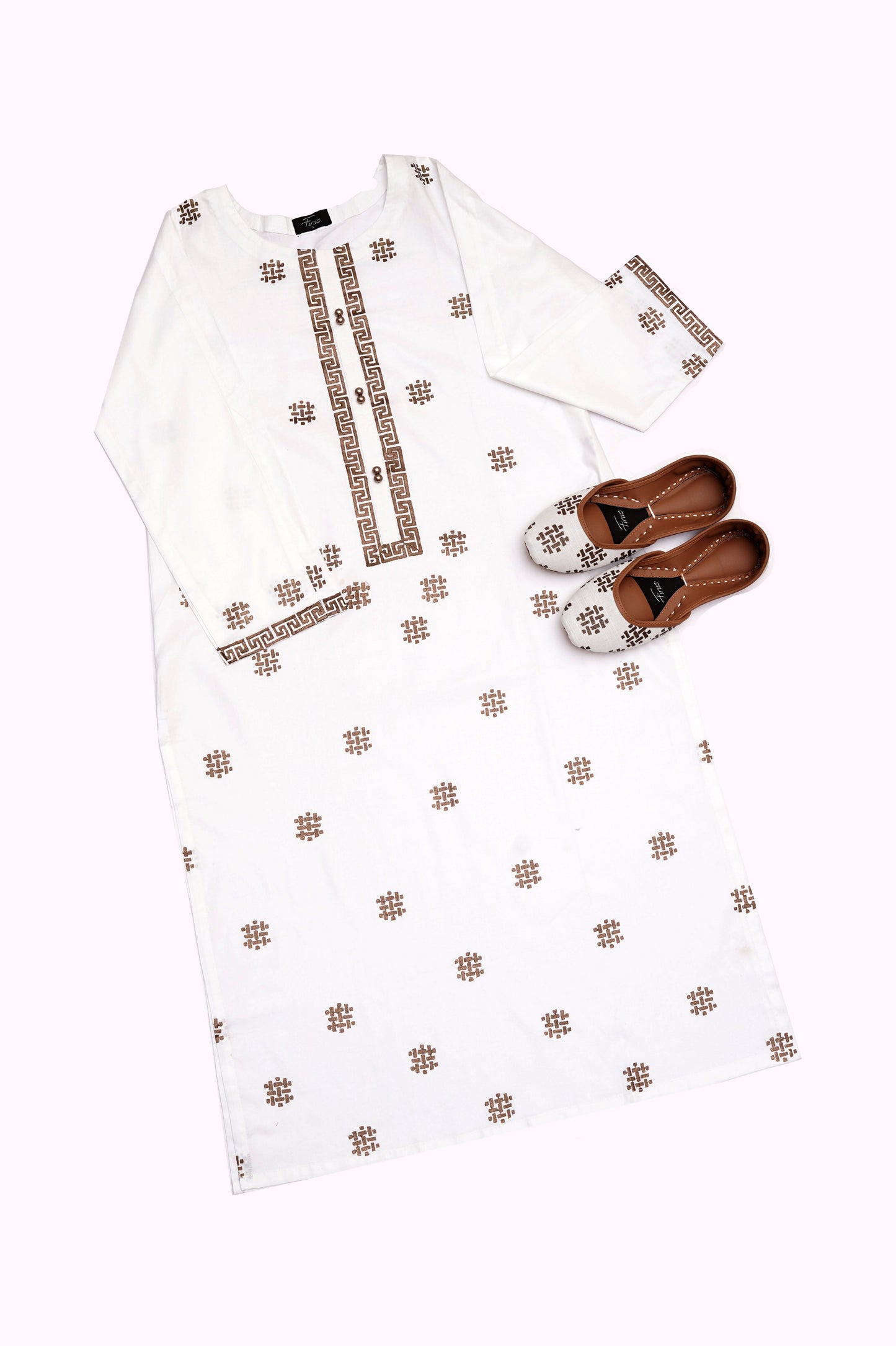 Taj (White) Stitched Shirt