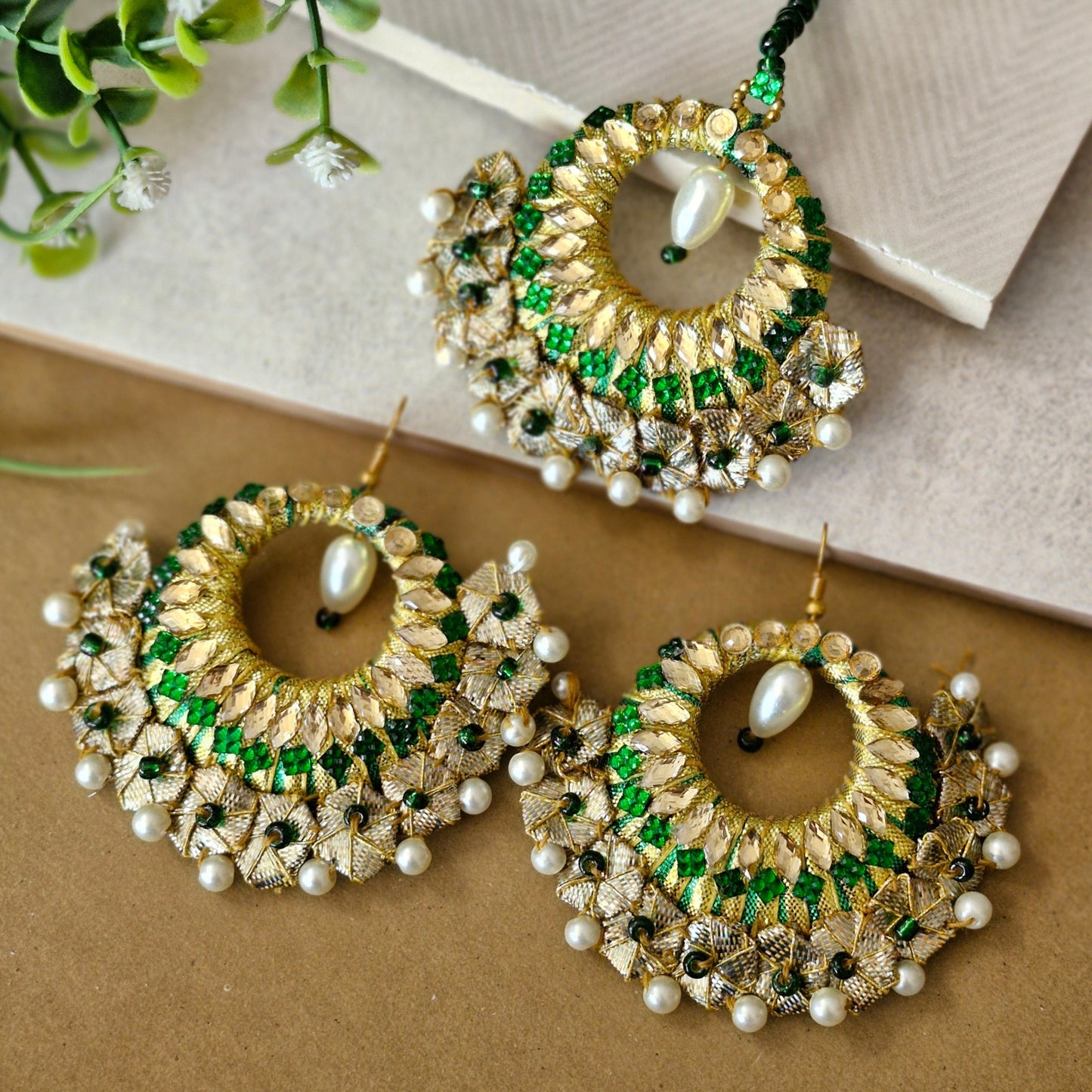 Nayab (Set) - Bottle Green