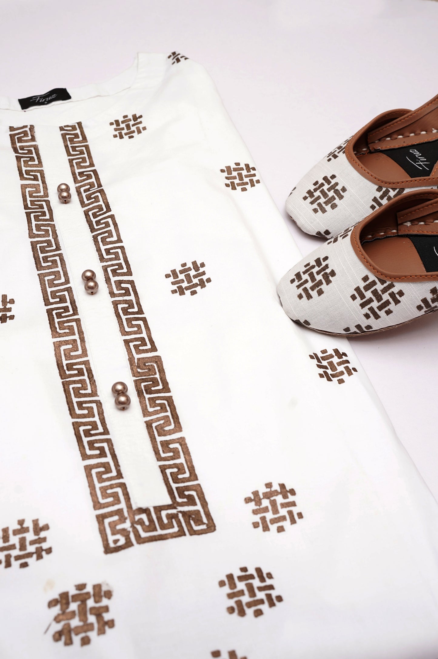 Taj (White) Stitched Shirt