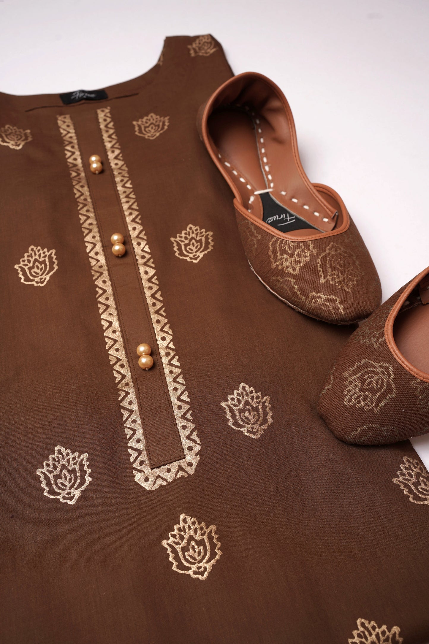 Singhar (Brown) Stitched Shirt