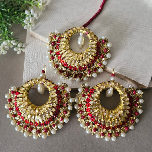 Nayab (Tikka Set) - Maroon