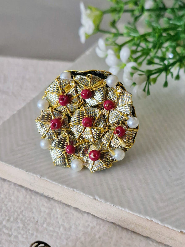 Nayab (Ring) - Maroon