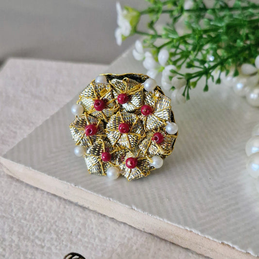 Nayab (Ring) - Maroon