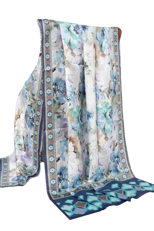 Blue Daisy Dupatta