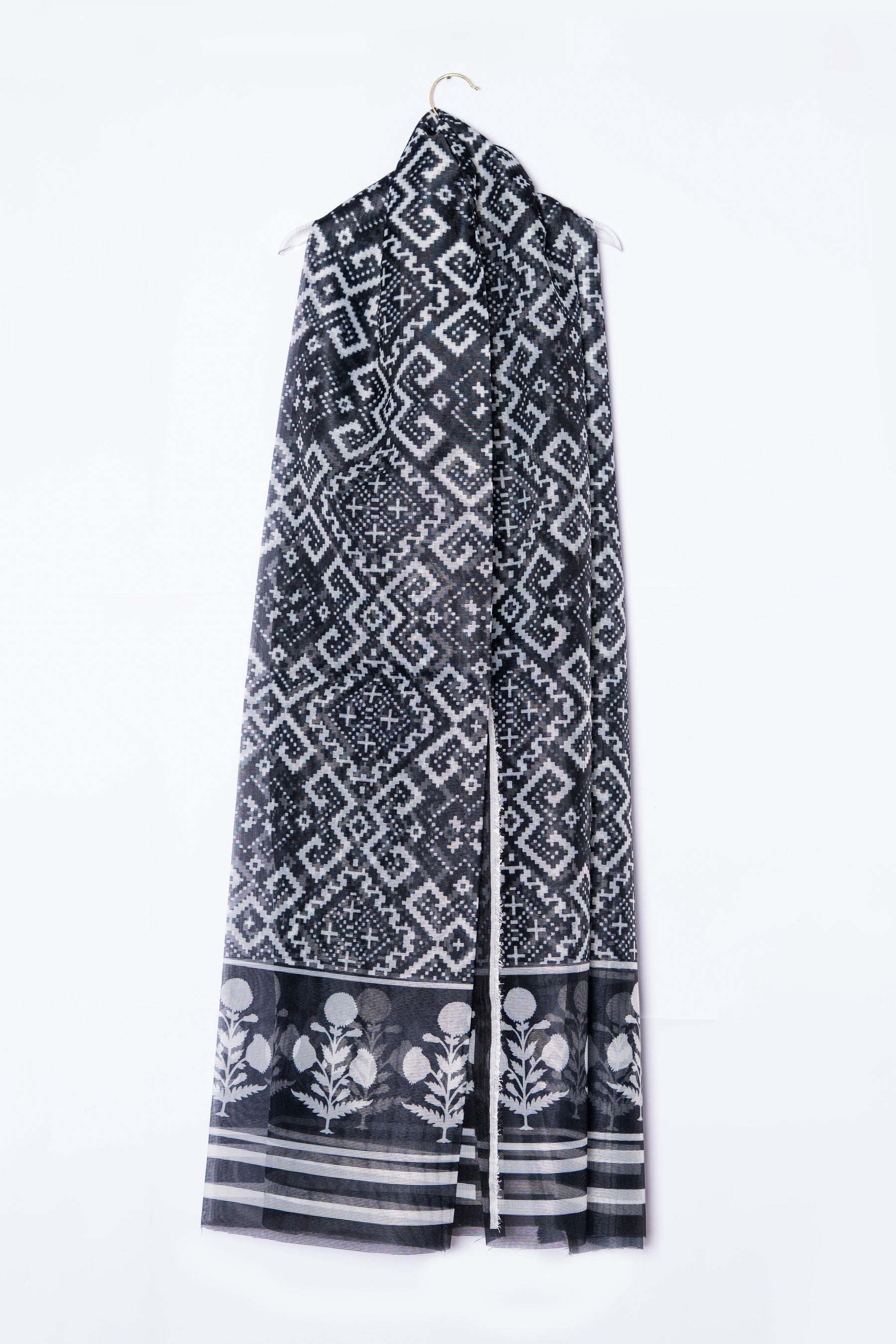 Black Geometric Pattern Duo Set