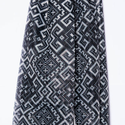 Black Geometric Pattern Duo Set