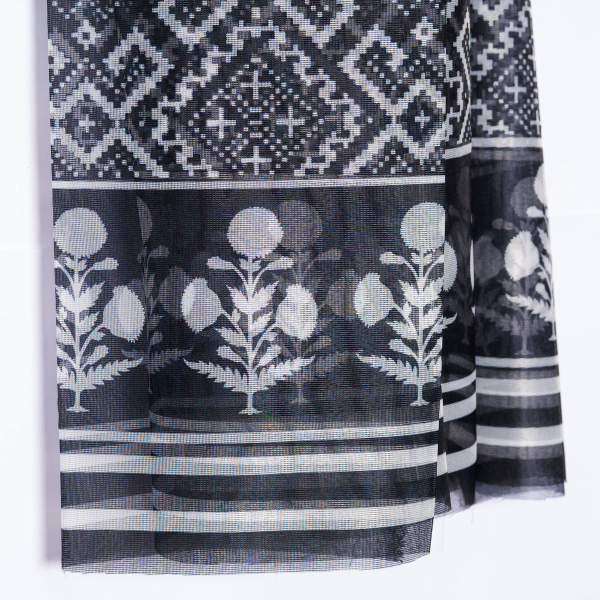 Black Geometric Pattern Duo Set