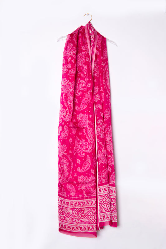 Fuchsia Dupatta