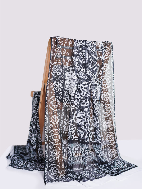 Lapis Lazuli (Black) Dupatta