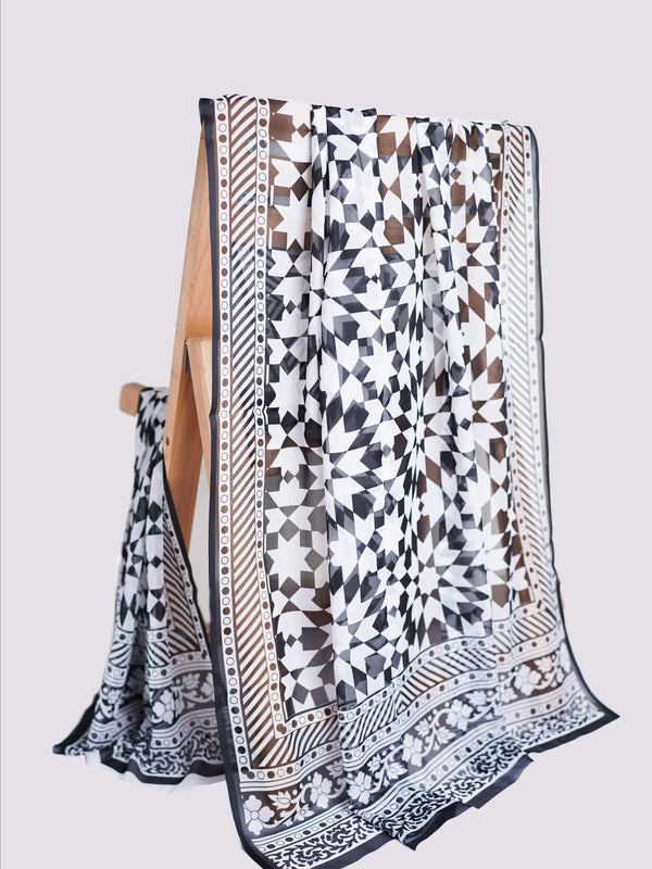Sable Daisy Dupatta