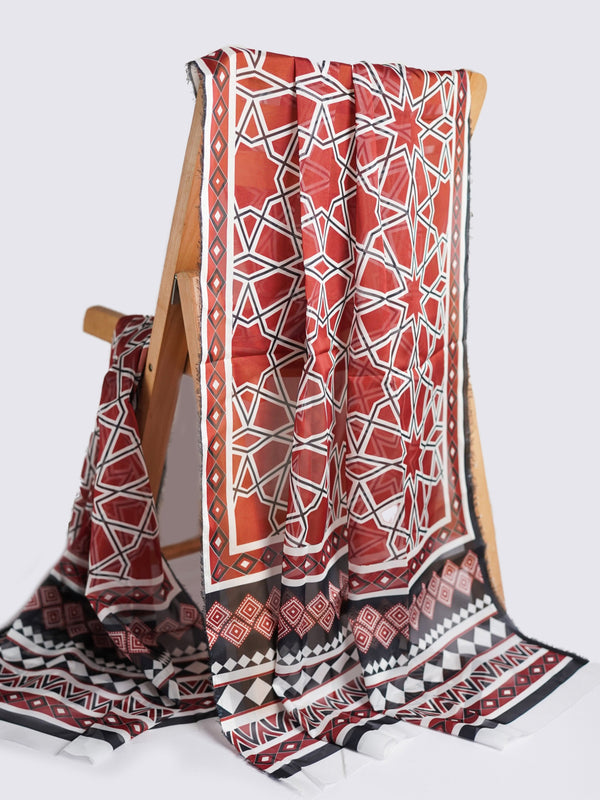 Prismatic Red Dupatta