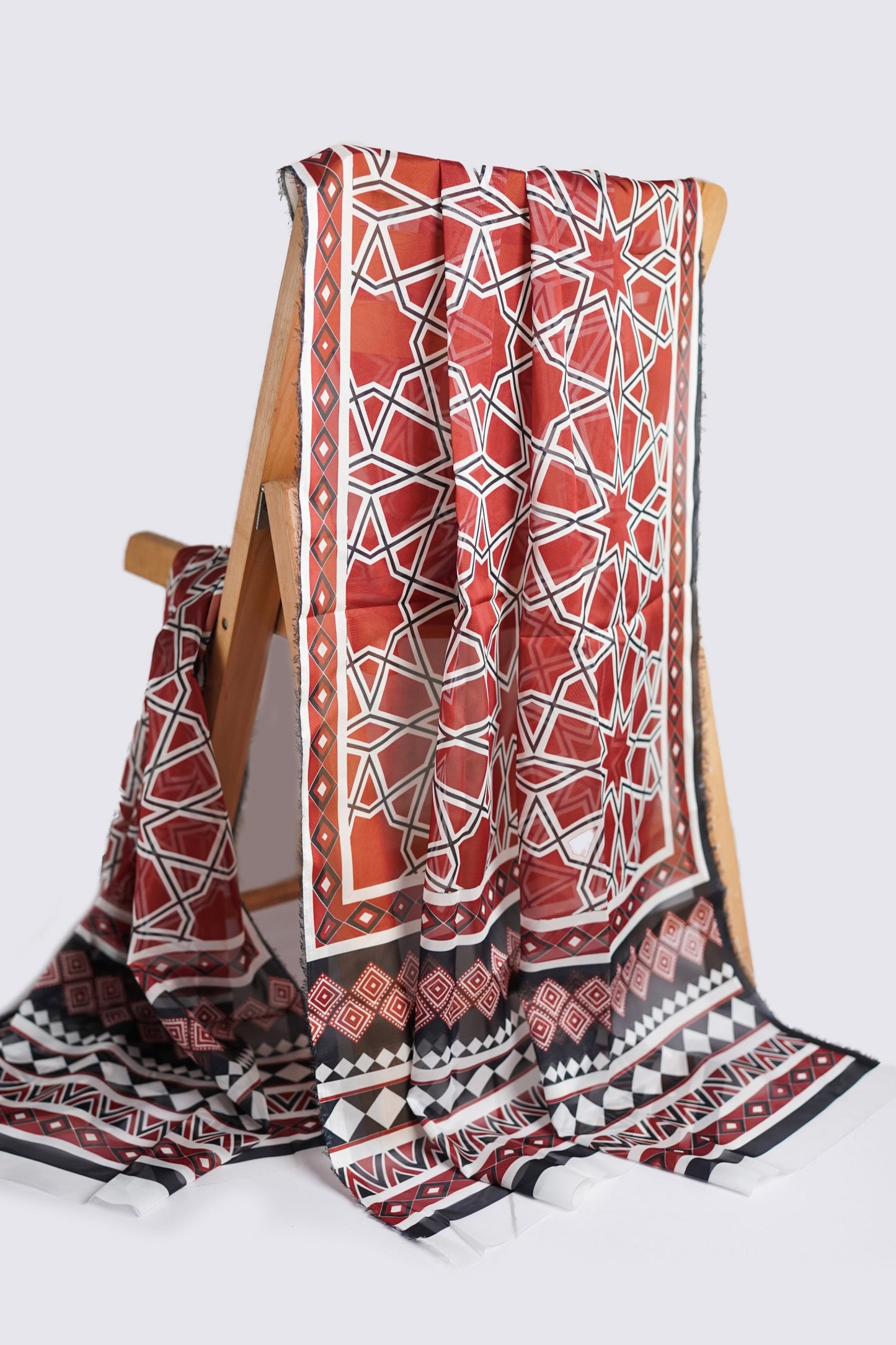 Prismatic Red Dupatta