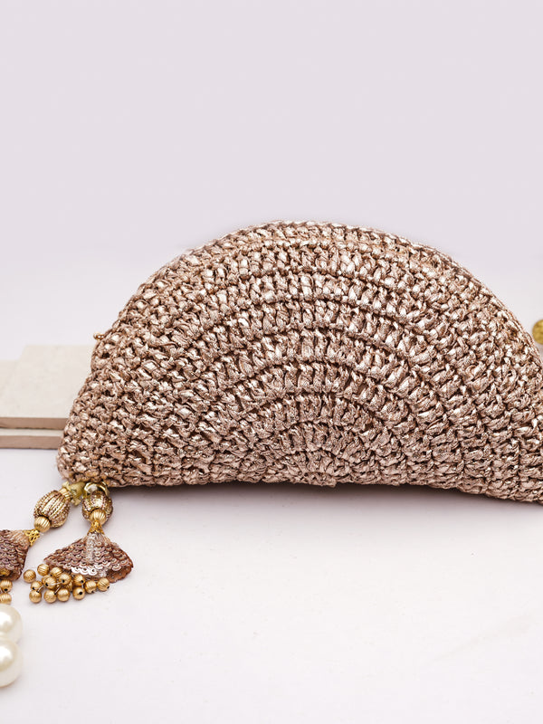 Rose Gold Gota Handbag