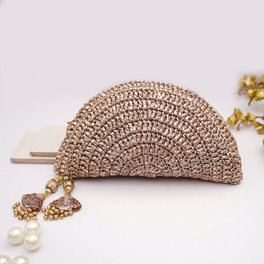 Rose Gold Gota Handbag