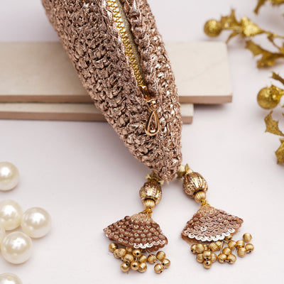 Rose Gold Gota Handbag
