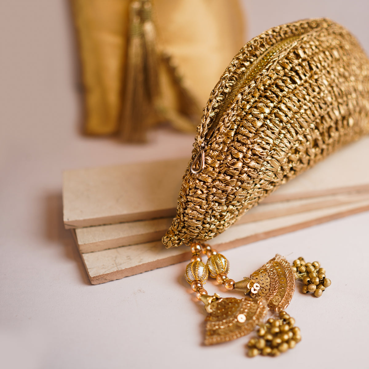 Bronze Gota Handbag
