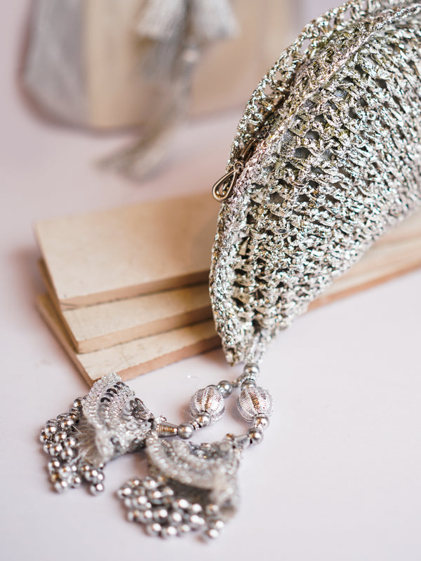 Silver Gota Handbag