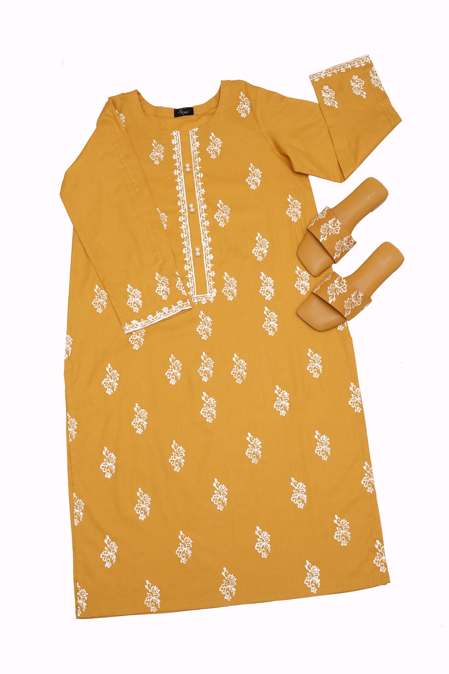 Mehak (Stitched Shirt) - Yellow