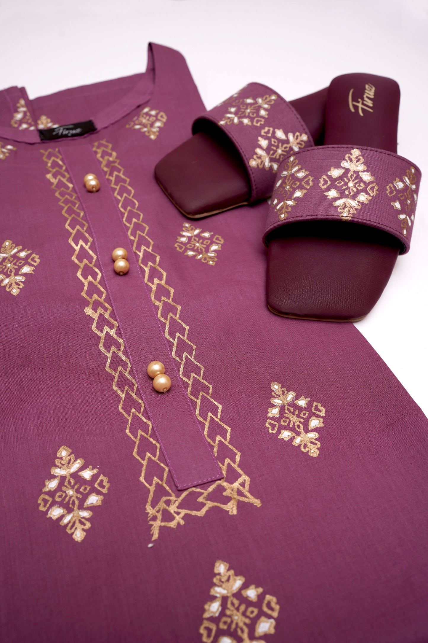 Tishnagi (Stitched Shirt) - Dirty Plum