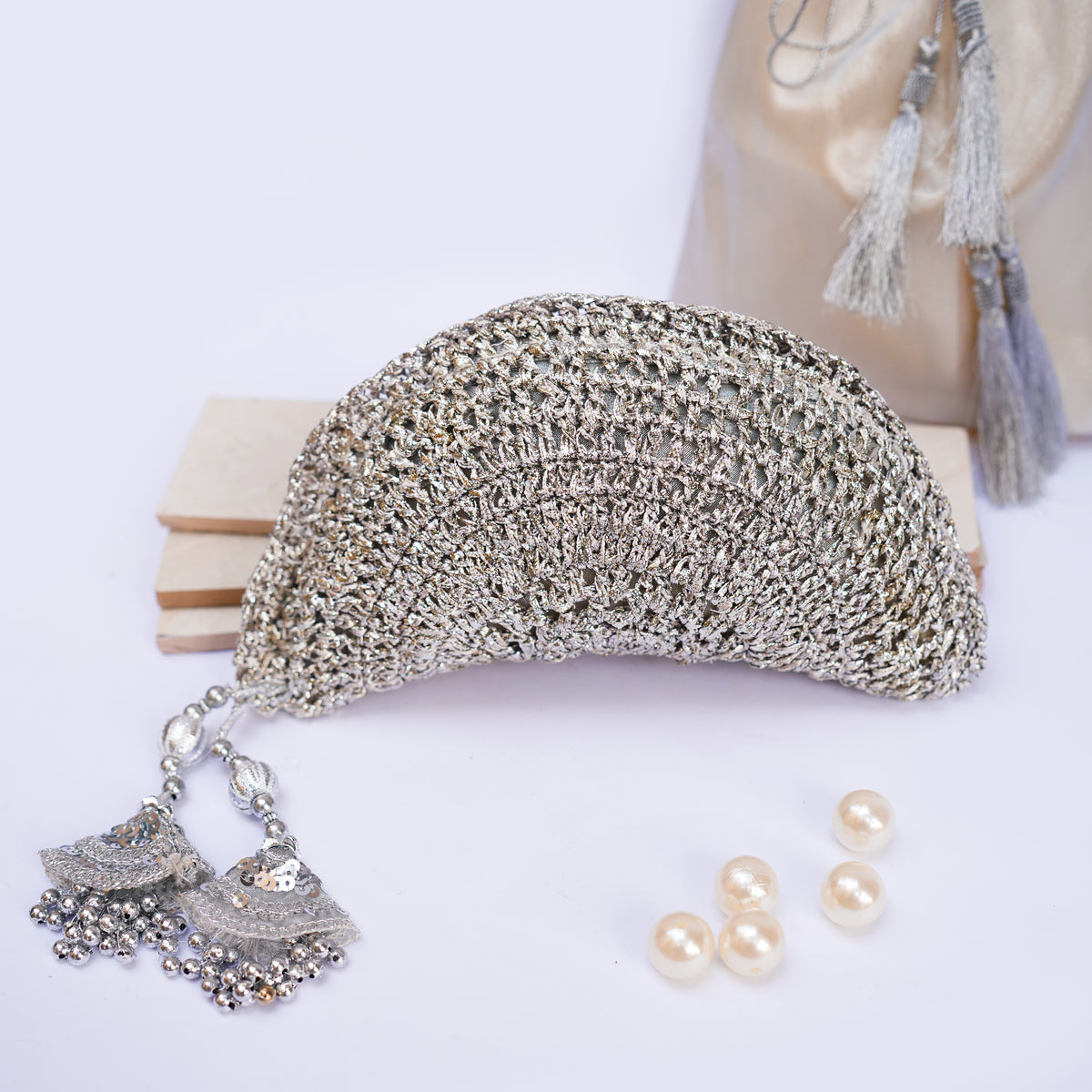 Silver Gota Handbag