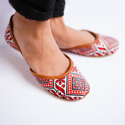 Red Geometric Square