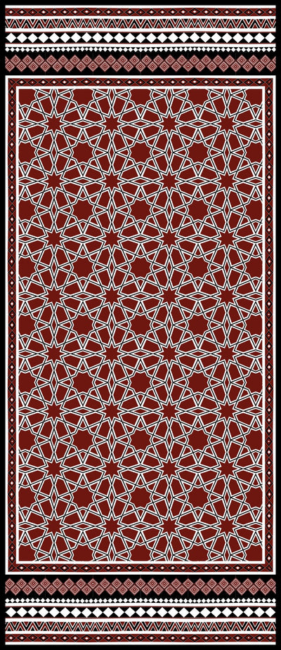 Prismatic Red Dupatta
