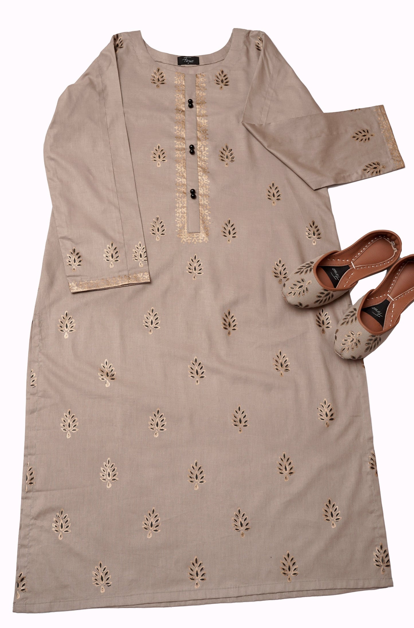 Rahi (Dark Beige) Duo Set