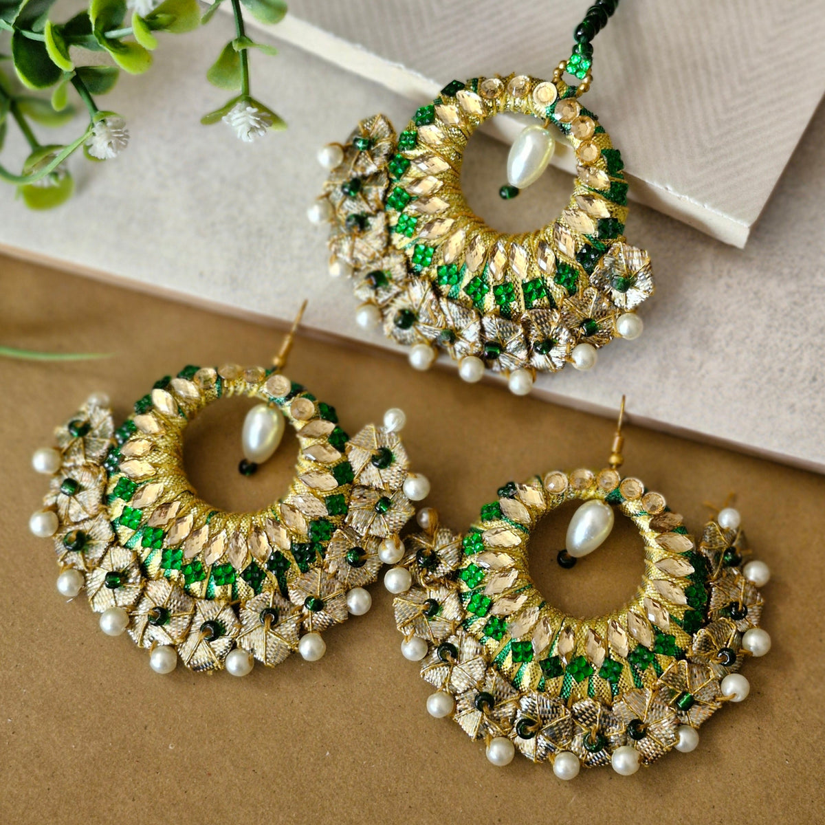 Nayab (Set) - Bottle Green