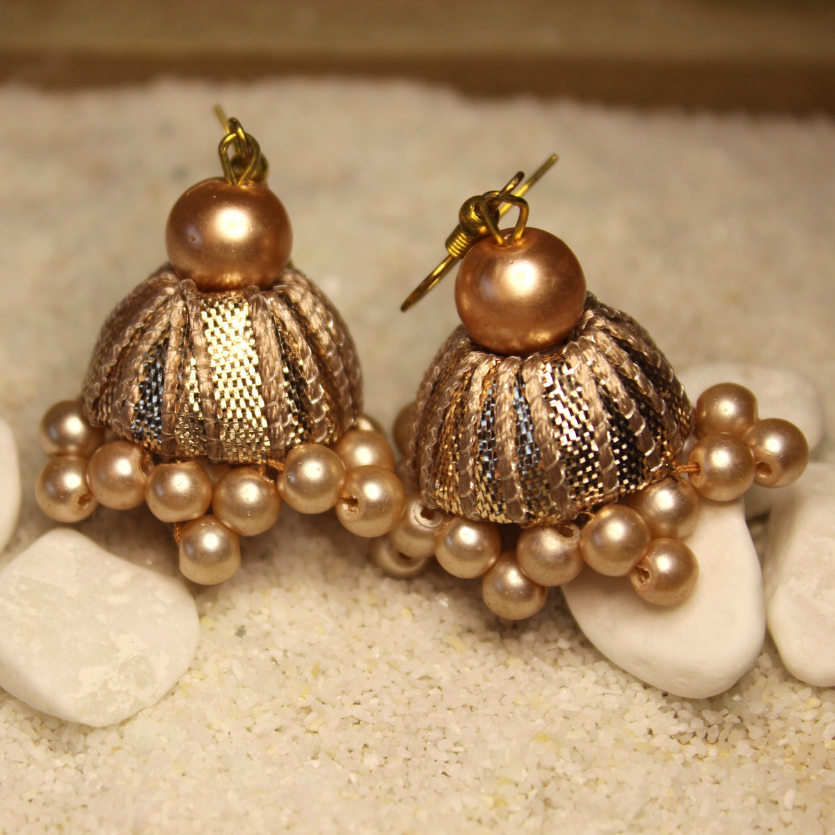 Iztiraar Earrings (Rose Gold)