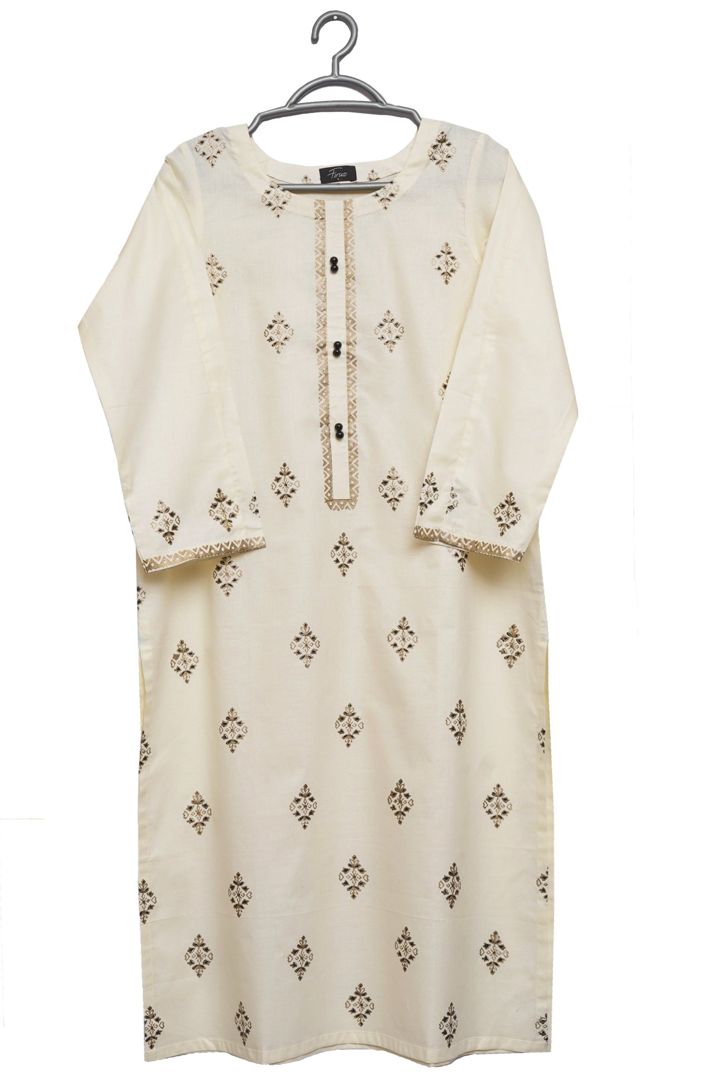 Musarrat (Cream) Stitched Shirt