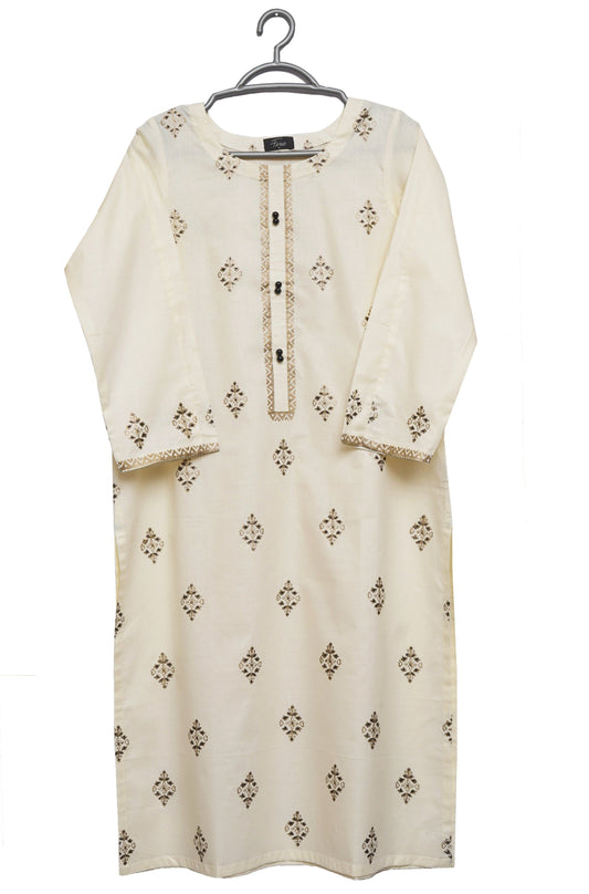 Musarrat (Stitched Shirt) - Cream