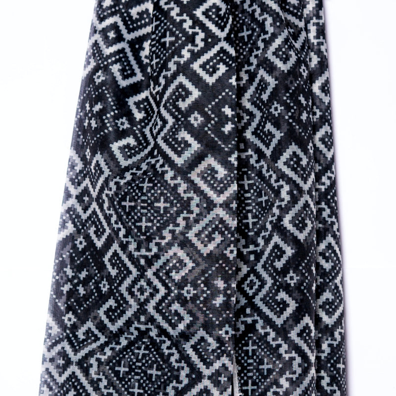 Black Geometric Pattern Dupatta