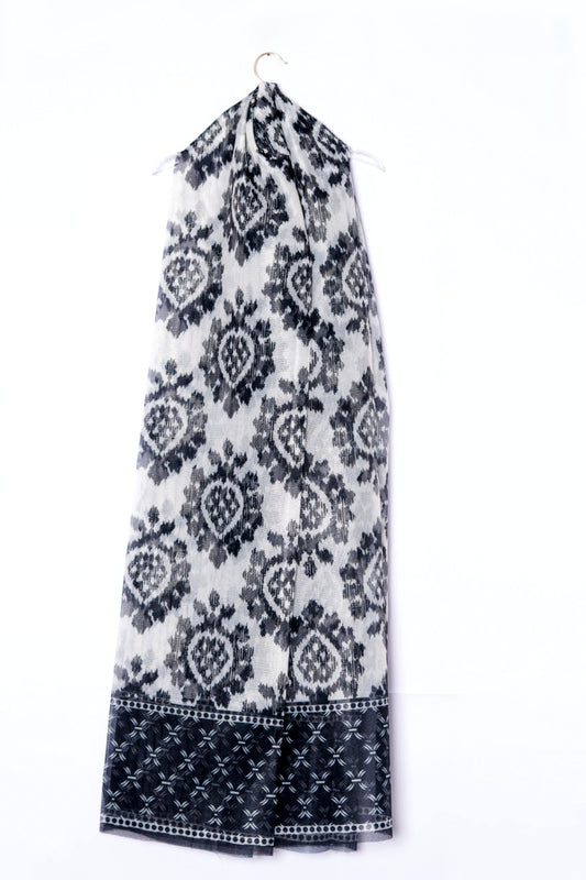 Charcoal Pattern Dupatta