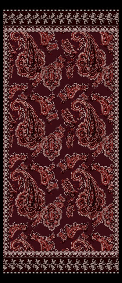 Floral Garnet Dupatta