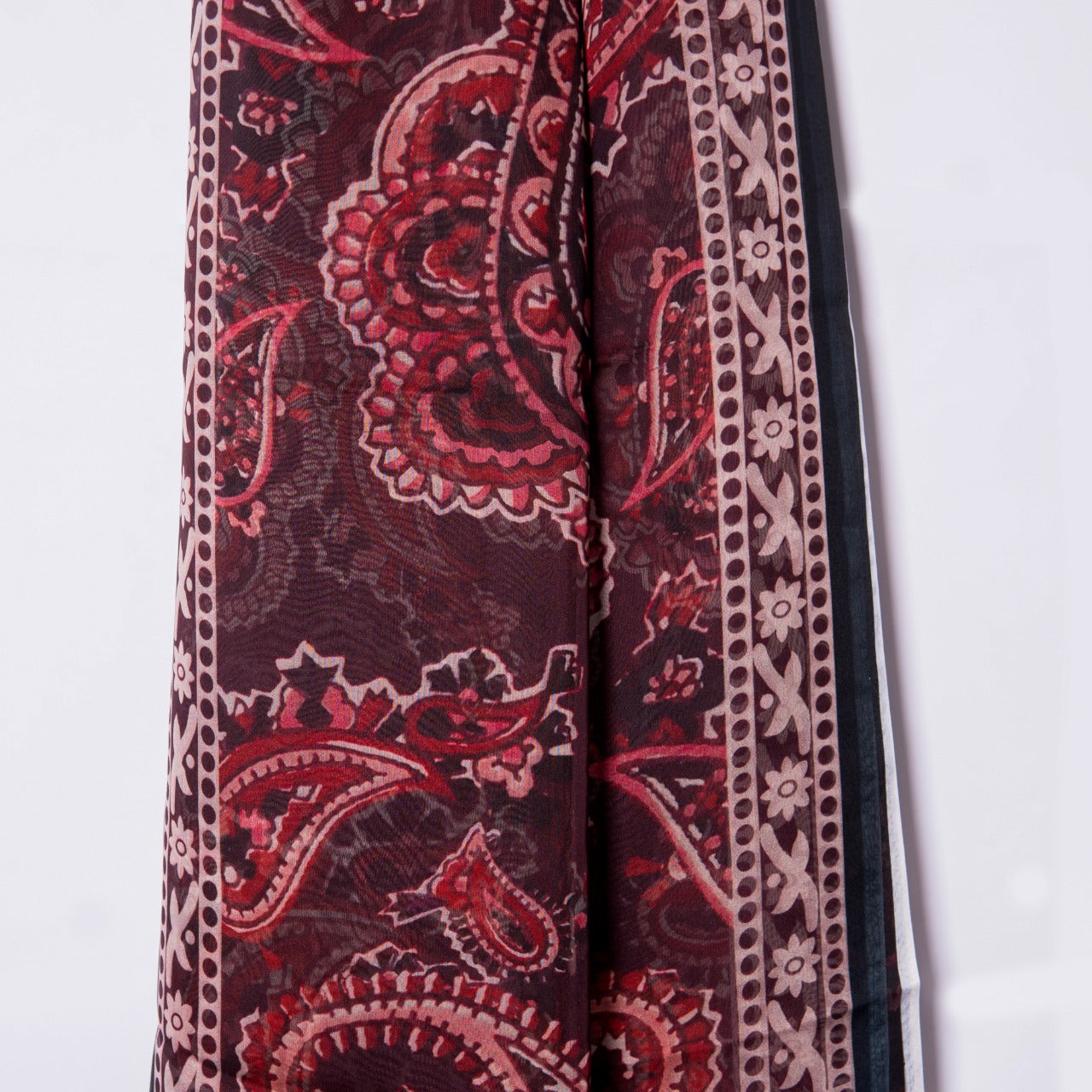 Floral Garnet Dupatta